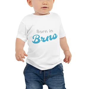 Customizable: BORN IN BRNO, Baby Short Sleeve Tee