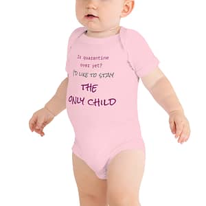 Customizable: THE ONLY CHILD, Baby short sleeve one piece